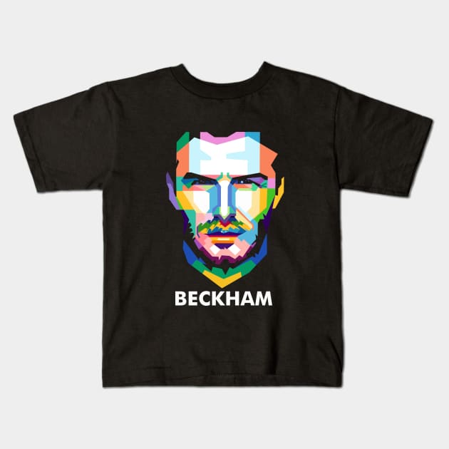 David Beckham Kids T-Shirt by erikhermawann22